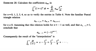 Solved EXERCISE 20. Calculate the coefficients 4m in for | Chegg.com