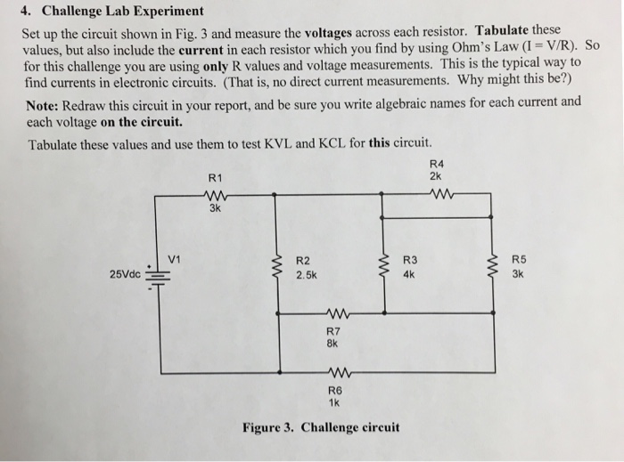 Solved Set up the circuit shown in Fig. 3 and measure the | Chegg.com