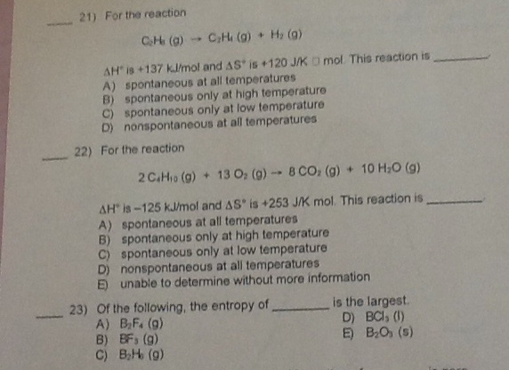 Solved For the reaction C2H2 g rightarrow C2H4 g H2 Chegg