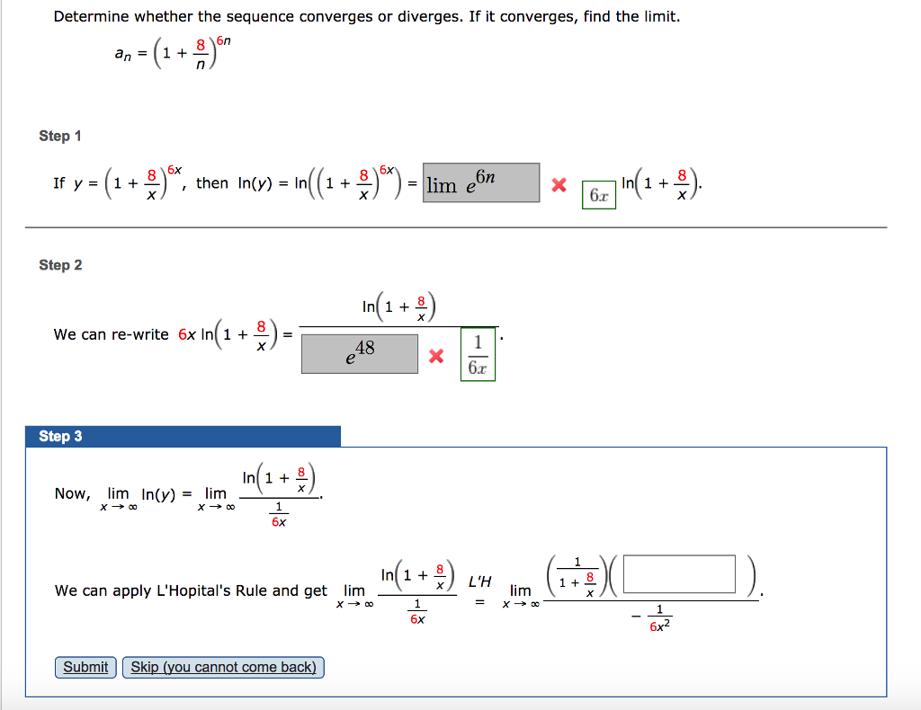 sequences convergence calculator