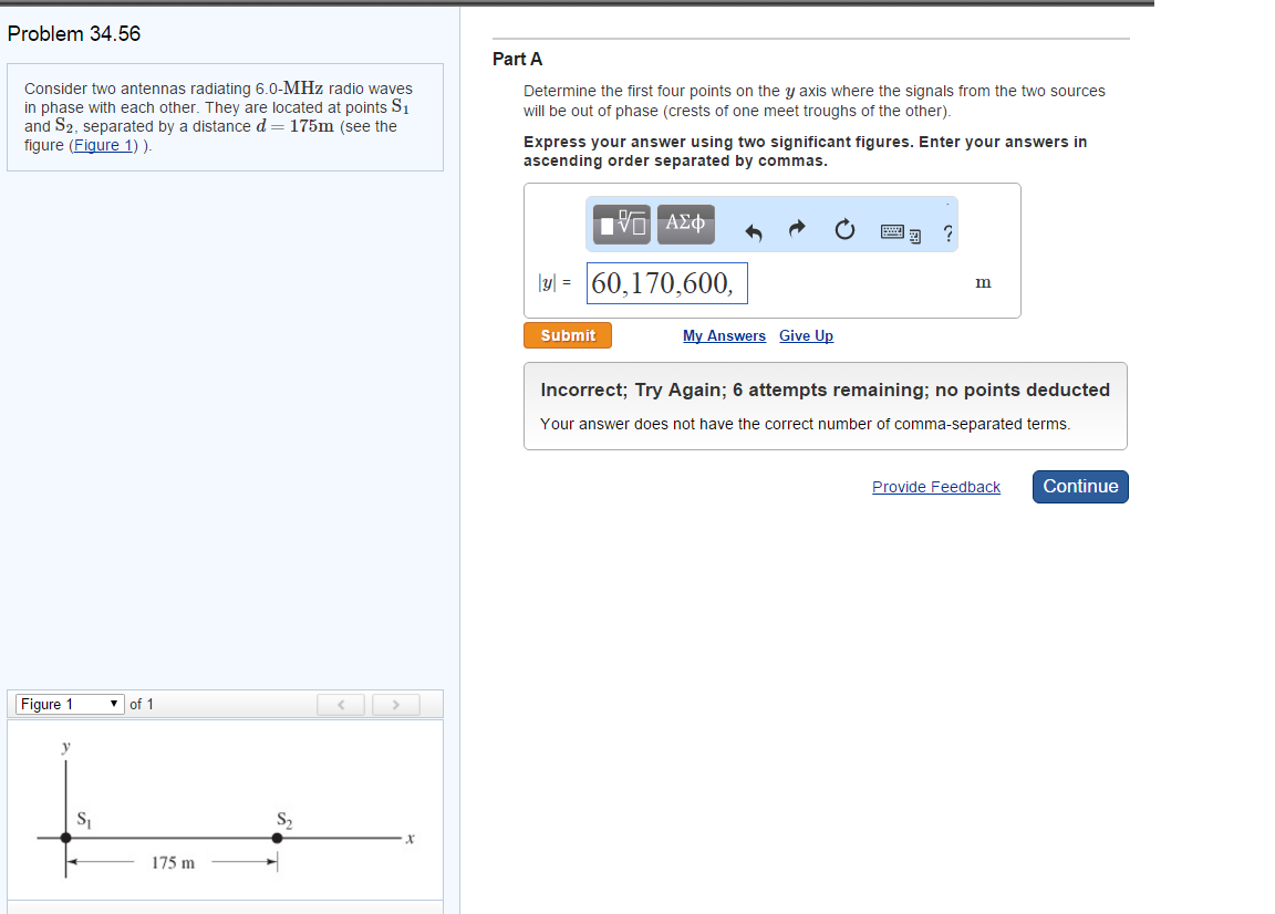 Solved Consider two antennas radiating 6.0MHz radio waves