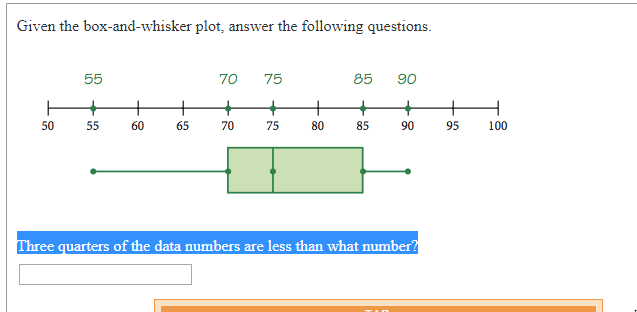 Solved er the following questions. 70 75 85 90 50 55 60 | Chegg.com