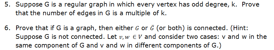 Solved 5. Suppose G is a regular graph in which every vertex | Chegg.com