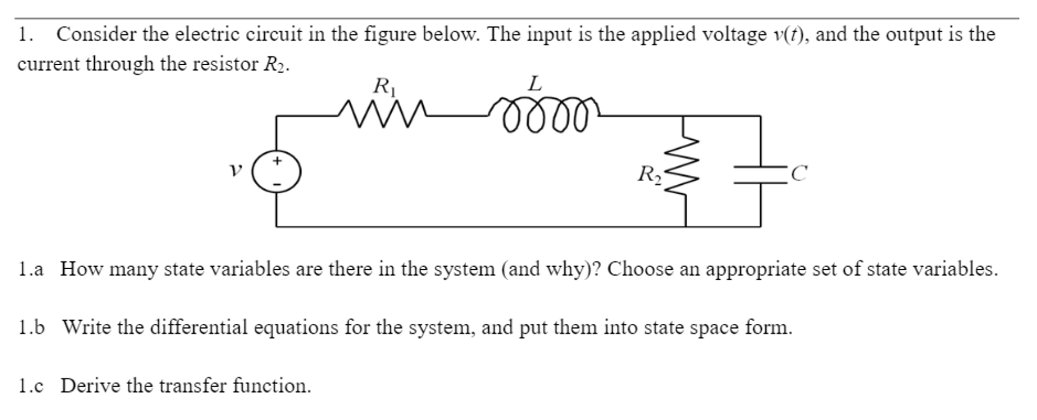 Solved Consider the electric circuit in the figure below. | Chegg.com