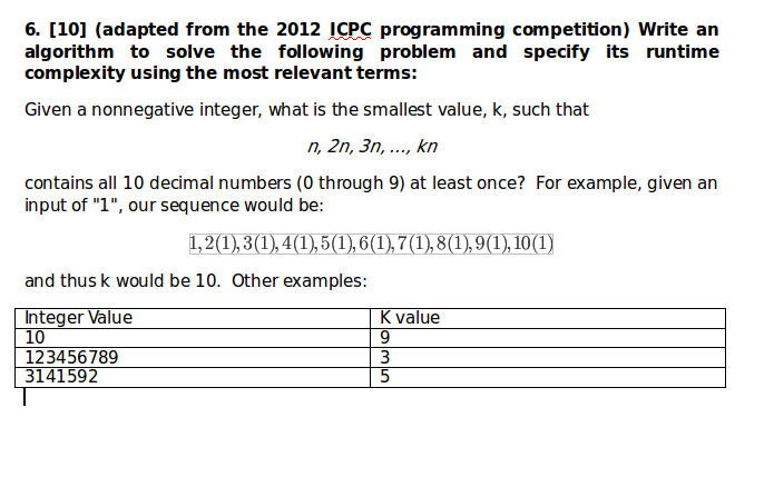 Solved Write An Algorithm To Solve The Following Problem And | Chegg.com