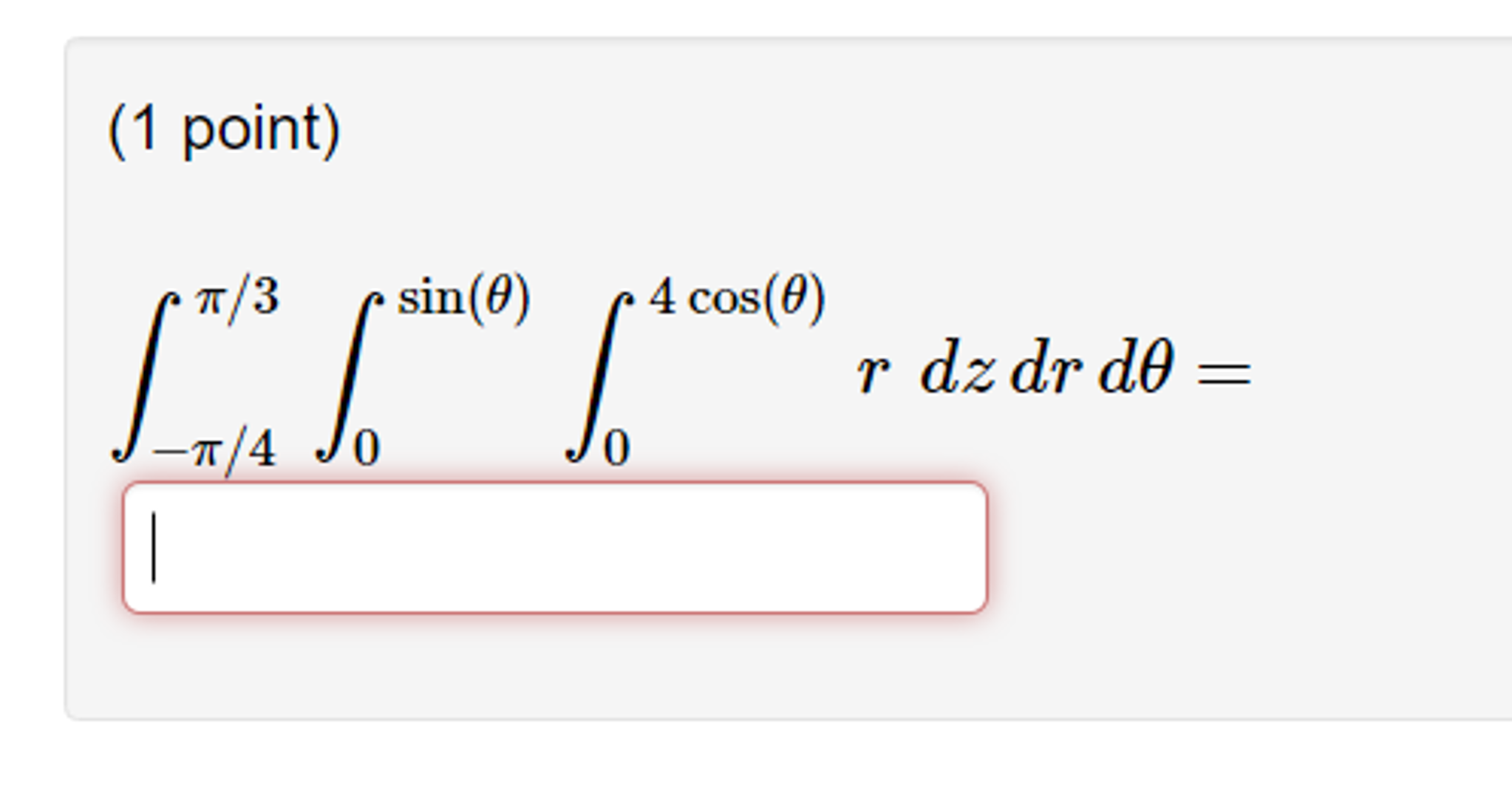 integral of tan 3x from 0 to pi 4
