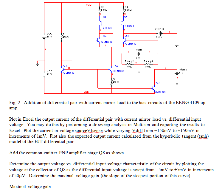 Addition of differential pair with currentmirror