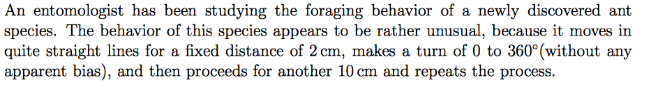 Solved An entomologist has been studying the foraging | Chegg.com