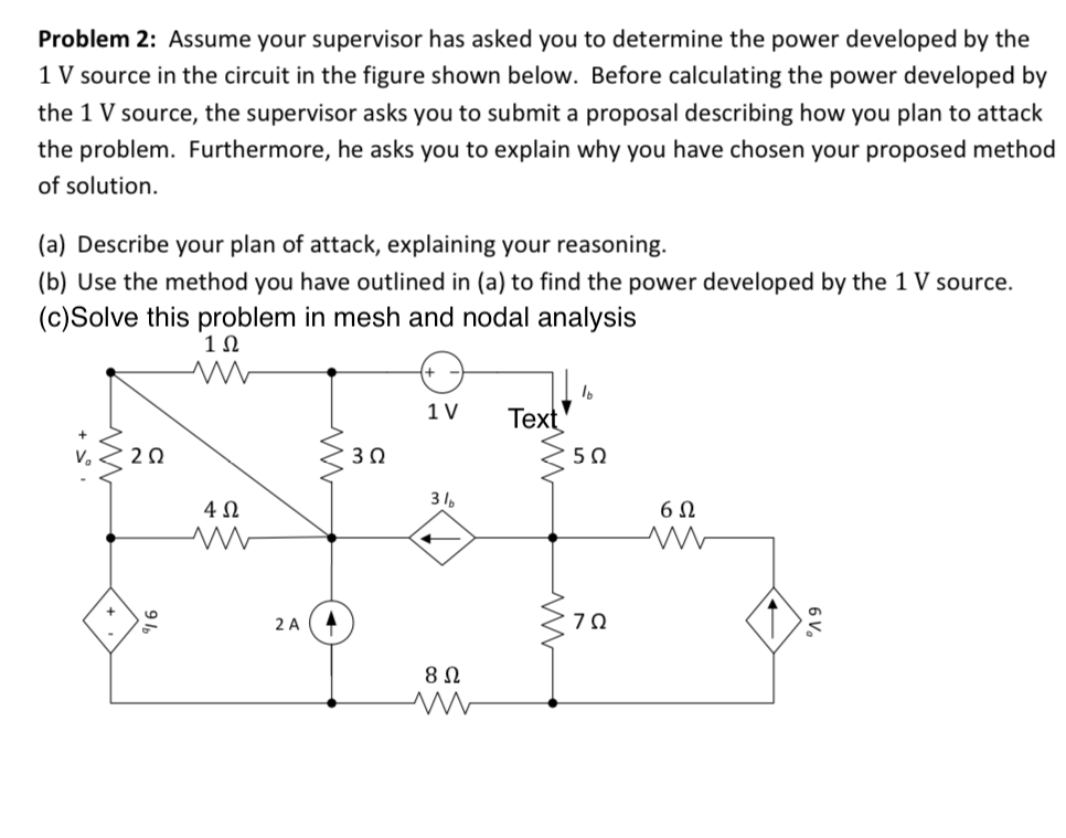 Solved Problem 2: Assume your supervisor has asked you to | Chegg.com
