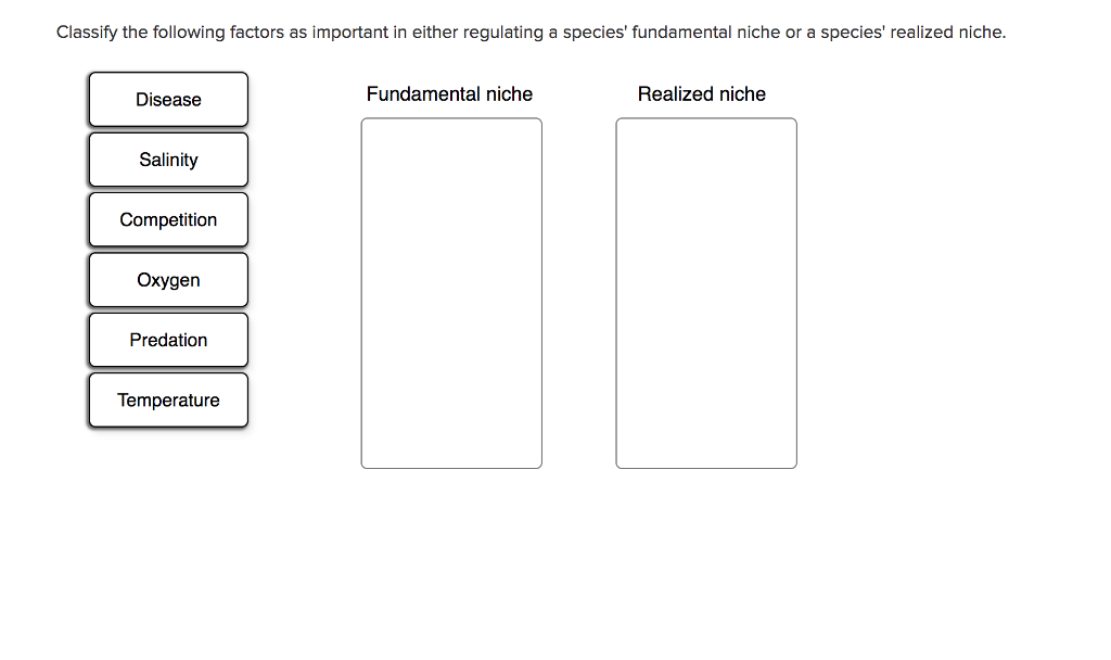 Solved Classify the following factors as important in either | Chegg.com