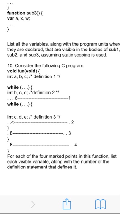 Solved List all the variables, along with the program units | Chegg.com