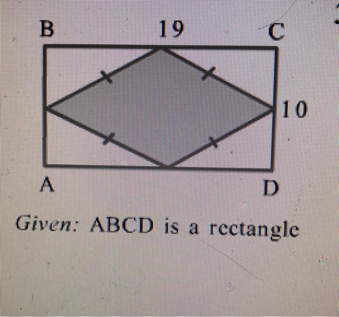 Solved Given: ABCD is a rectangle | Chegg.com