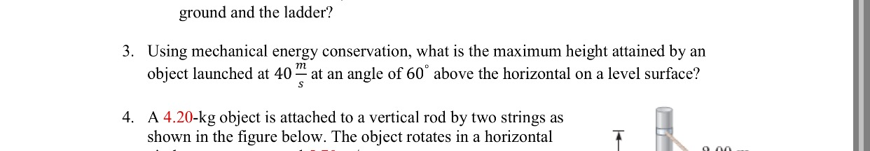 Solved Using mechanical energy conservation, what is the | Chegg.com