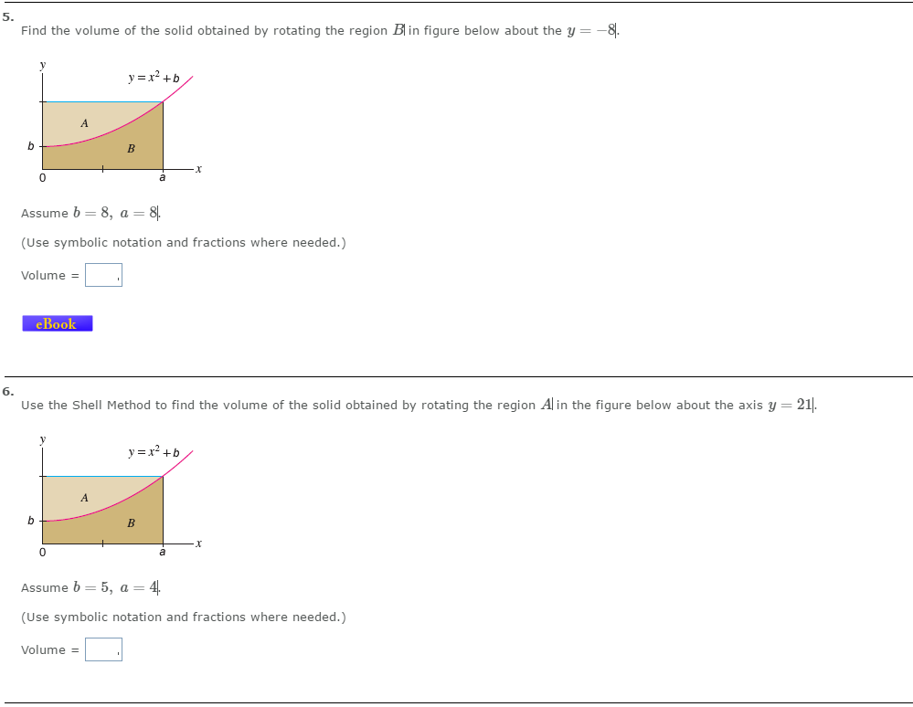 Solved Find The Volume Of The Solid Obtained By Rotating The