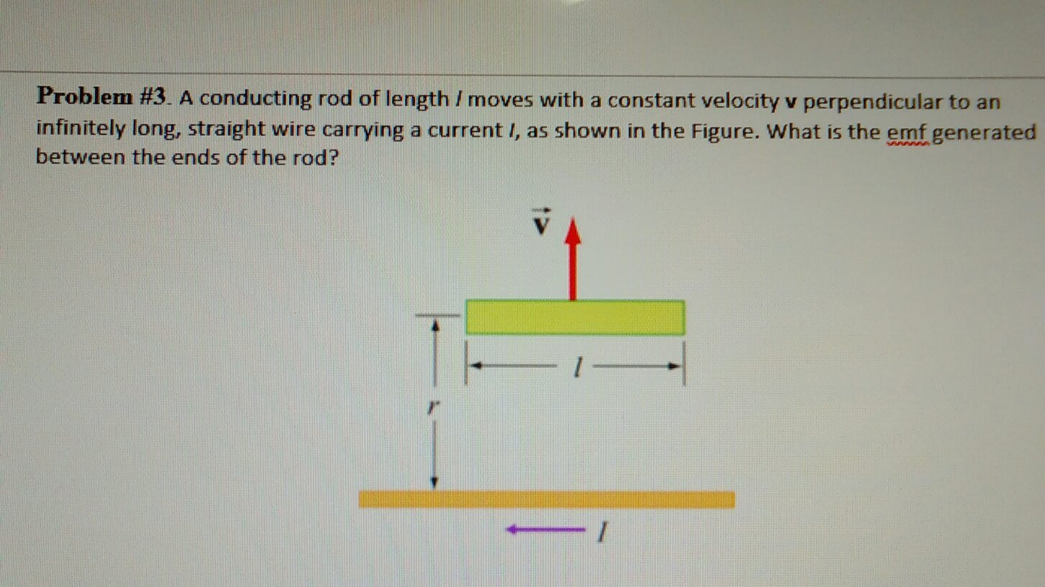 Solved A conducting rod of length/moves with a constant