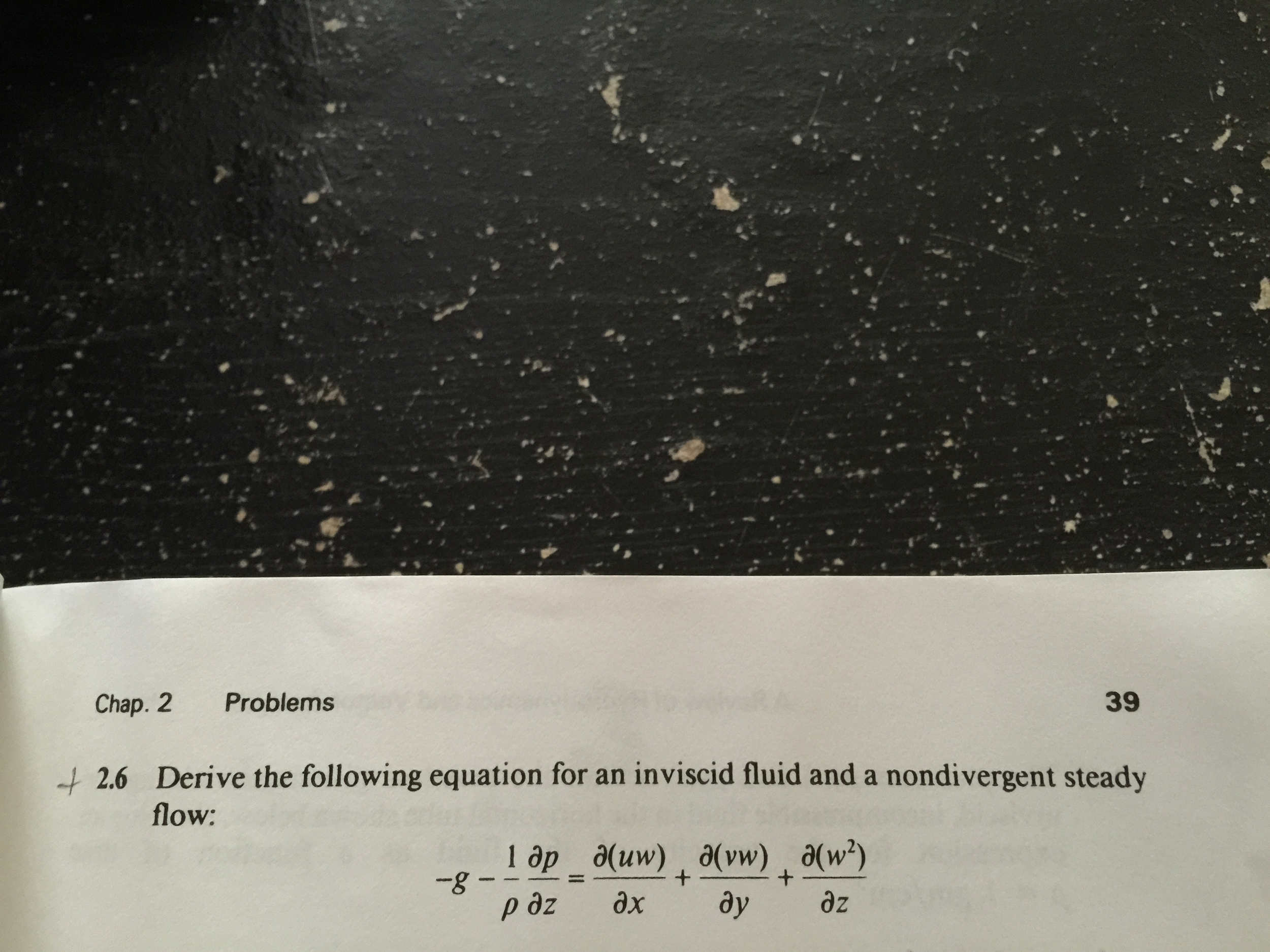Solved 2.6 Derive the following equation for an inviscid | Chegg.com