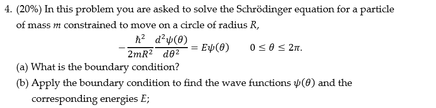 Solved In this problem you are asked to solve the | Chegg.com