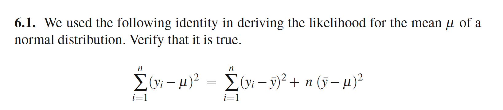 Solved We used the following identity in deriving the | Chegg.com