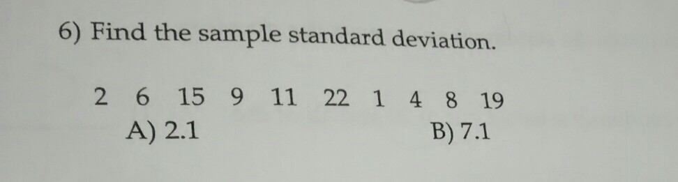 Standard Deviation Practice Problems Worksheet With Answers