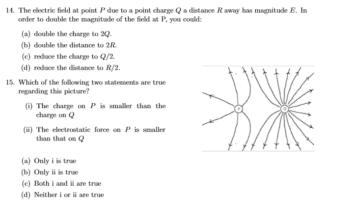 Solved The electric field at point P due to a point charge Q | Chegg.com