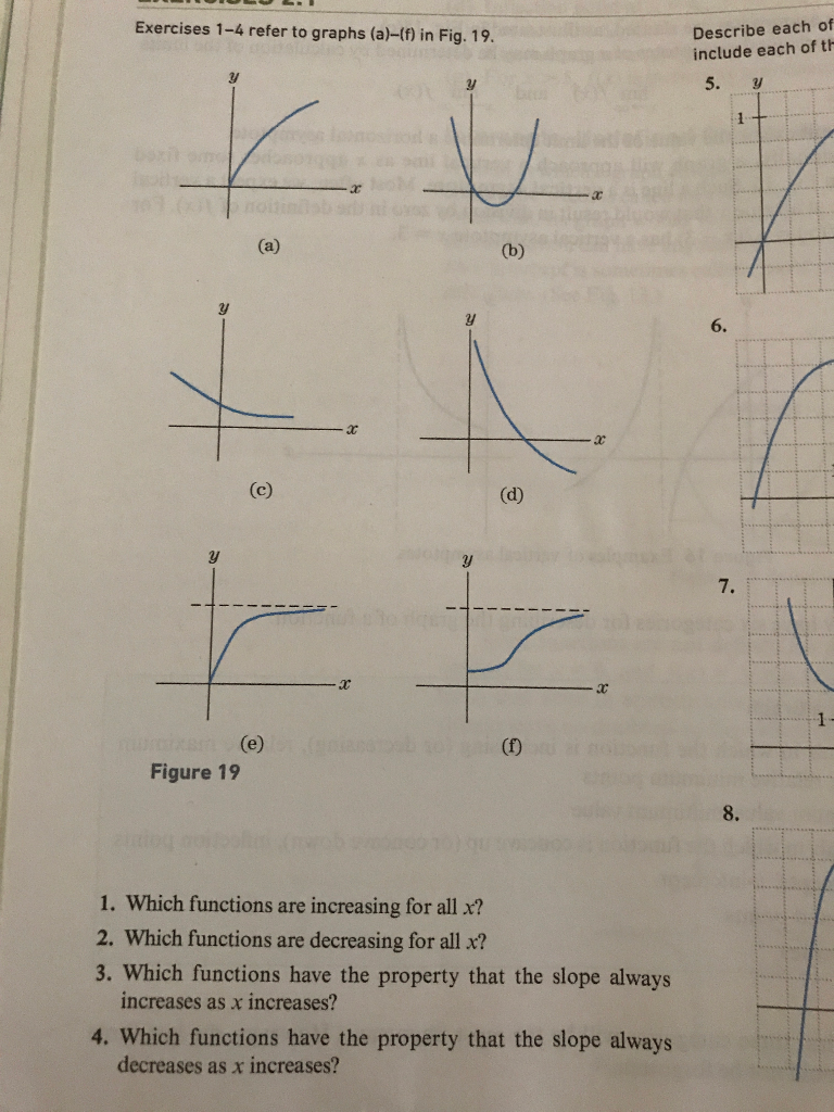 Solved Describe each of include each of th Exercises 1-4 | Chegg.com