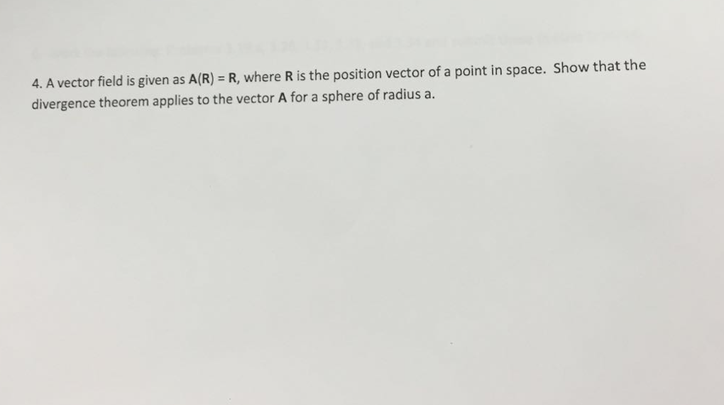 divergence of vector r