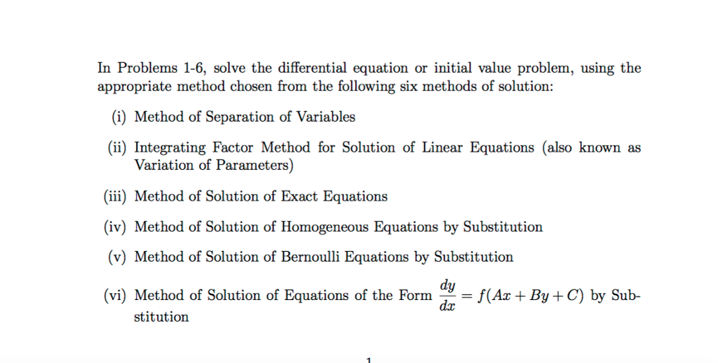 Solved In Problems 1 6 Solve The Differential Equation Or Chegg Solved In Problems 1 6 Solve The Differential Equation Or Chegg