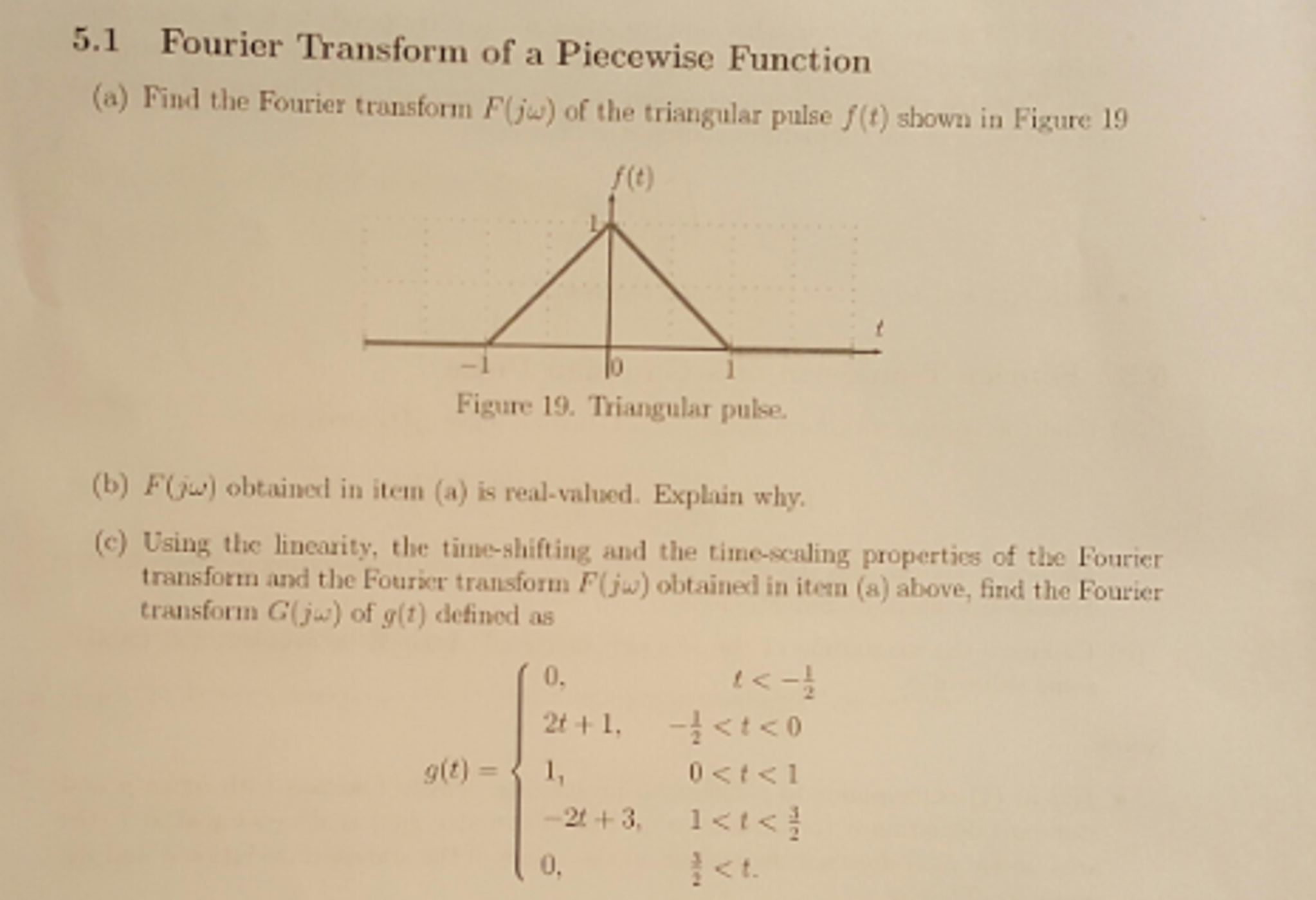 Solved Find The Fourier Transform F(j Omega)of The | Chegg.com