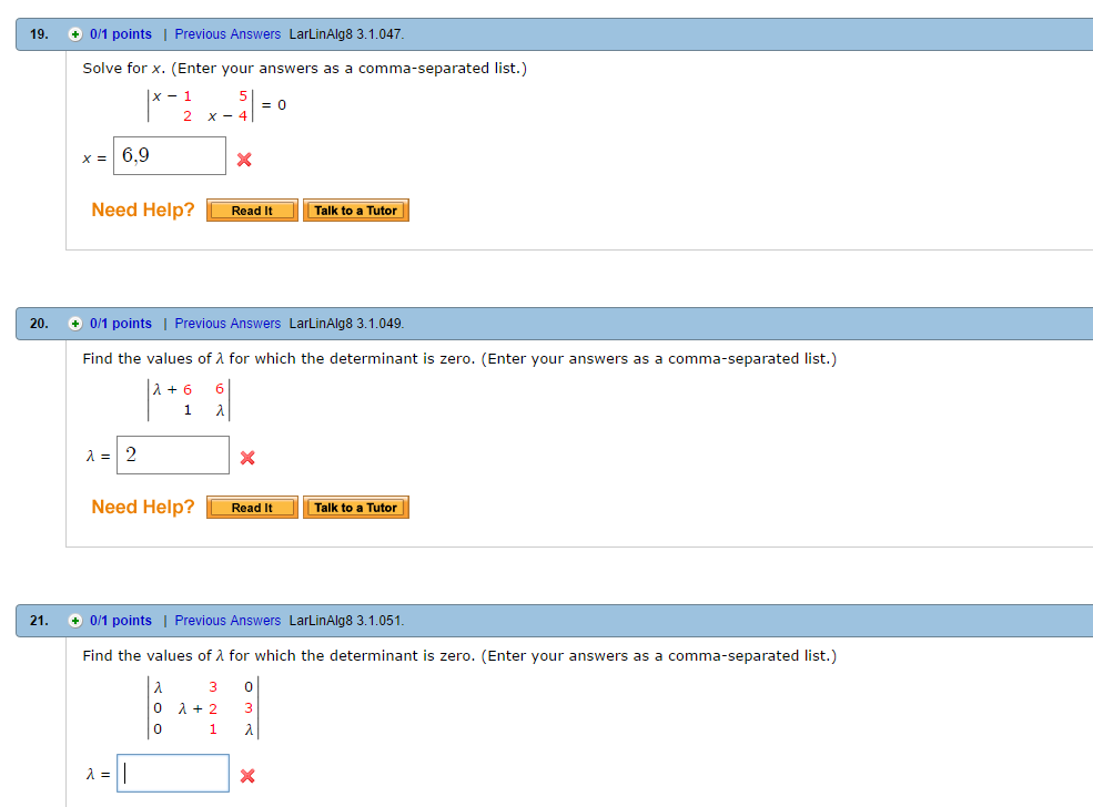 Solved Solve For X Enter Your Answers As A Comma separated Chegg