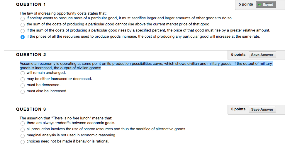 Solved QUESTION 1 5 points The law of increasing opportunity | Chegg.com