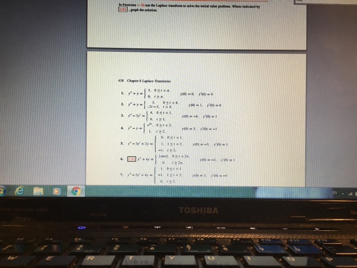 Solved Differential Equations Number 7 Plz | Chegg.com