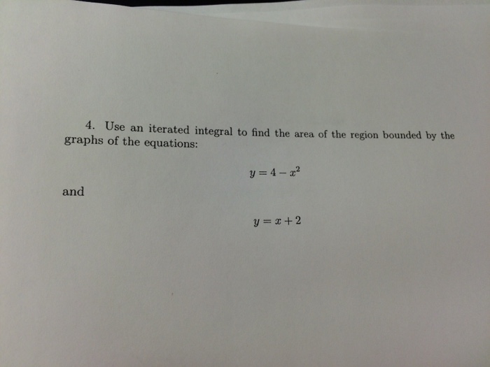 Solved Use An Iterated Integral To Find The Area Of The | Chegg.com