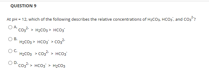 Solved QUESTION 9 At pH 12, which of the following describes | Chegg.com