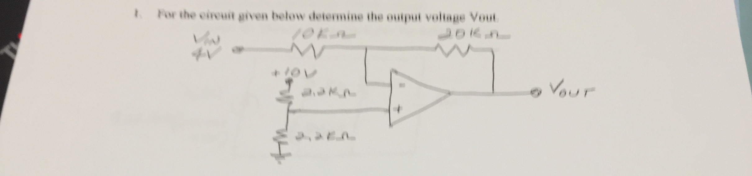 Solved For The Circuit Given Below Determine The Output | Chegg.com