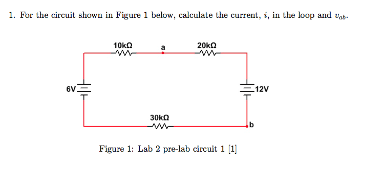 Solved For the circuit shown in figure 1 below, calculate , | Chegg.com