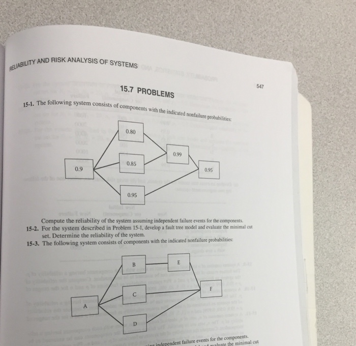 Solved The following system consists of components with the | Chegg.com