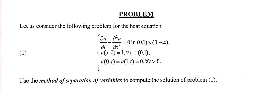 Solved PROBLEM Let us consider the following problem for the | Chegg.com