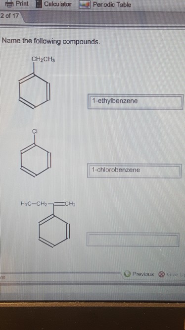 Solved Name The Following Compounds 7043