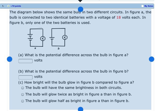 Solved The diagram below shows the same bulb in two | Chegg.com