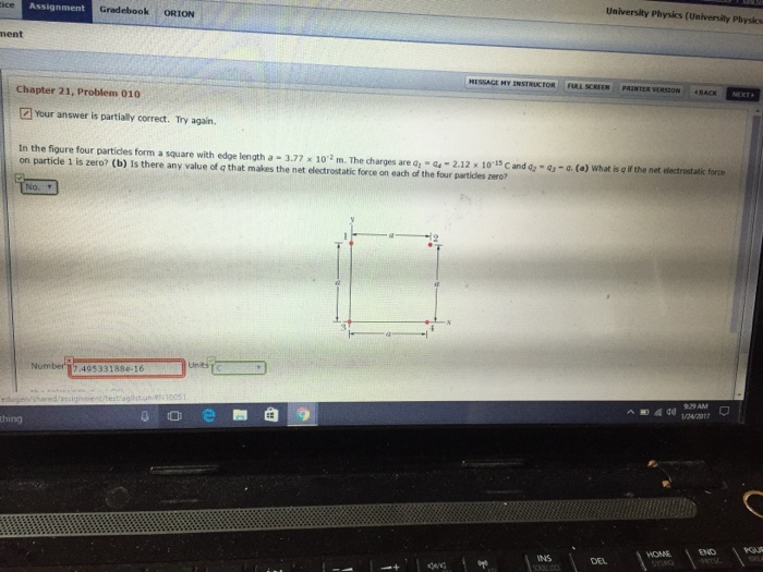 Solved Assignment Gradebook ORION University Physics | Chegg.com