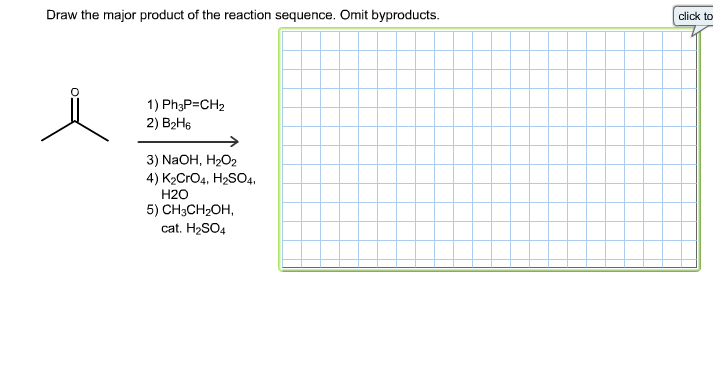 Solved: Draw The Major Product Of The Reaction Sequence. O... | Chegg.com