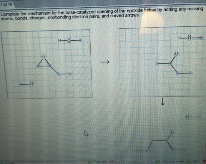 Solved Complete the mechanism for the base-catalyzed opening | Chegg.com