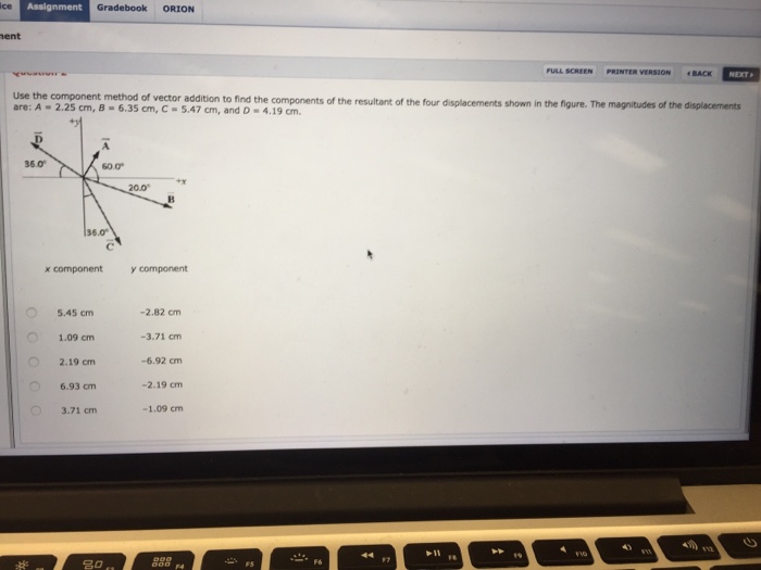 Component Method Of Vector Addition Worksheet With Answers