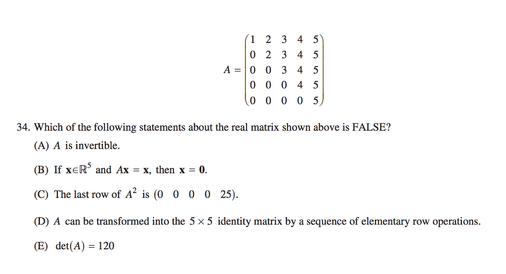 Solved 1 2 3 4 5 0 2 3 4 5 A 10 0 3 4 5 0004 5 000 0 5 34 Chegg Solved 1 2 3 4 5 0 2 3 4 5 A 10 0 3 4 5 0004 5 000 0 5 34 Chegg