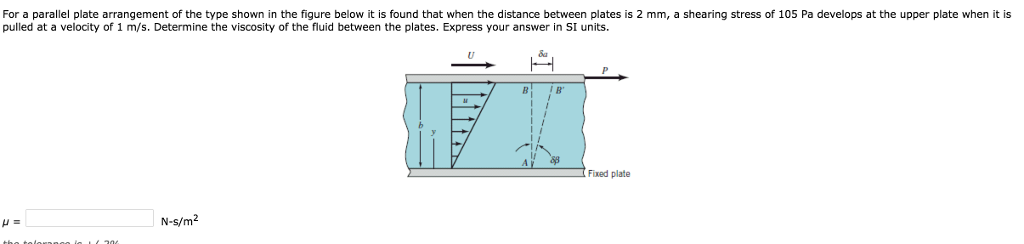Solved For a parallel pate arrangement of the type shown in | Chegg.com