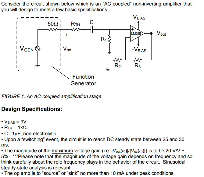 Solved Consider the circuit shown below which is an "AC | Chegg.com