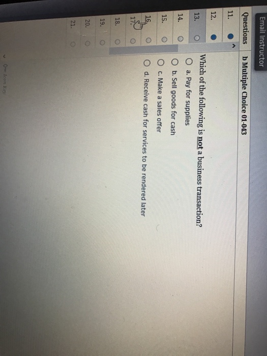 Solved b Multiple Choice 01 0s2 Question 10 of 2 Ramon Ramos | Chegg.com