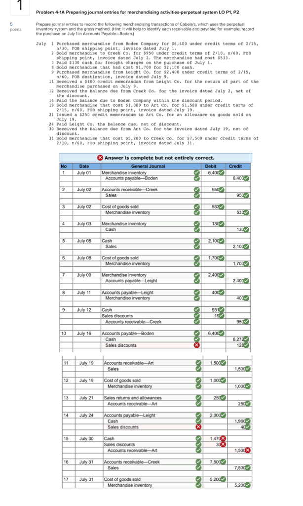 Solved Problem 41A Preparing journal entries for
