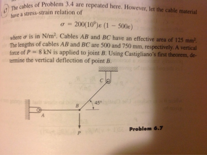 Solved The cables of Problem 3.4 are repeated here. However, | Chegg.com