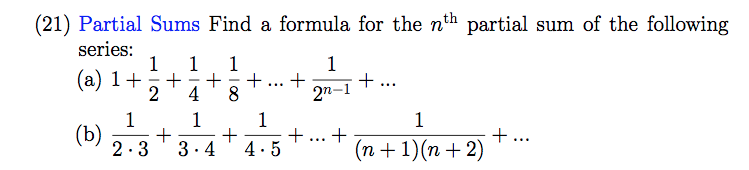 solved-partial-sums-find-a-formula-for-the-n-th-partial-sum-chegg